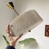 70s granite Perspex pendant light