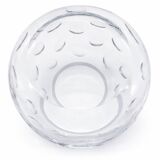 Crystal vase signed Christofle – Bubbled model – 16 cm – Perfect condition