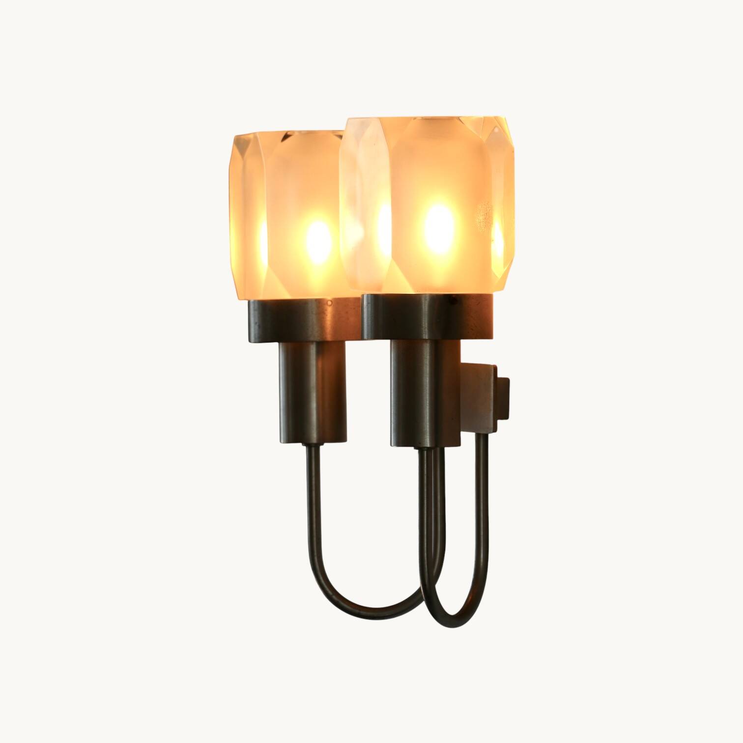 A pair of wall lights, Gaetano Missaglia, Italy 1960s.