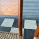 Set of 6 Fristho chairs in teak and rope.