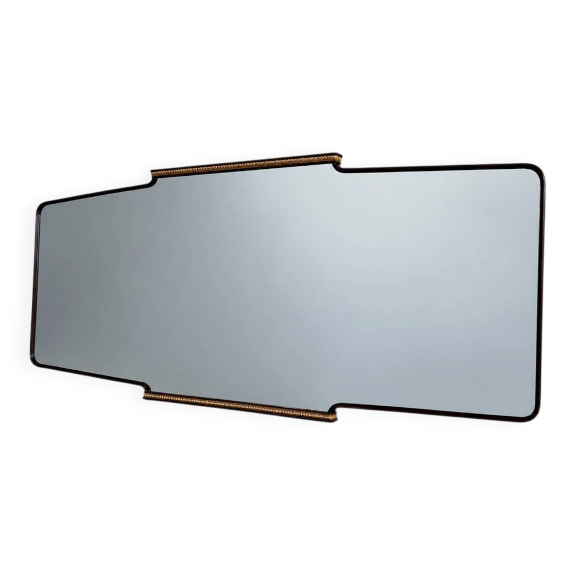 XL Italian wooden mirror, 1960s