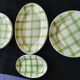 Moulin des Loups Orchies serving dishes, "Nappe" model, Green (set of 9)