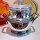 Sugar decoration silver metal shell