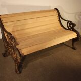 Banc en fonte 19e siècle