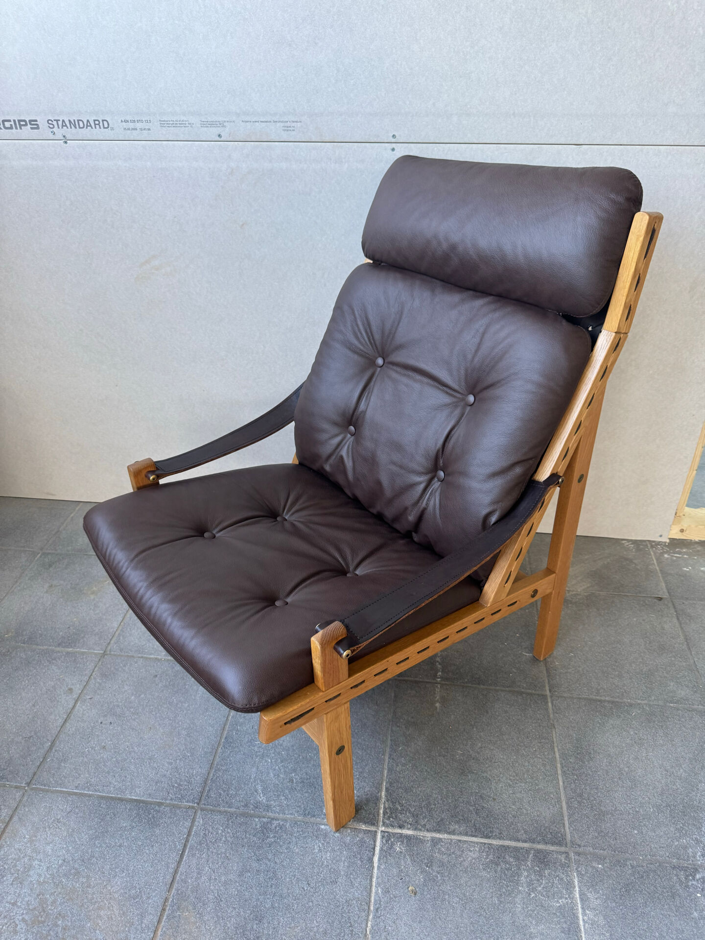 Fauteuil lounge scandinave "Hunter", années 1960