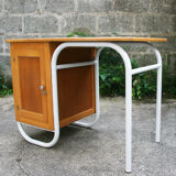 School desk and chair