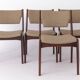 Set of 4 Vintage Teak Chairs | 1960s-70s Mid-Century Modern Seating | Wide