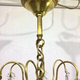 Cage Chandelier 6 Lights Bronze And Crystal