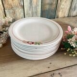Set of 10 Longwy flat plates