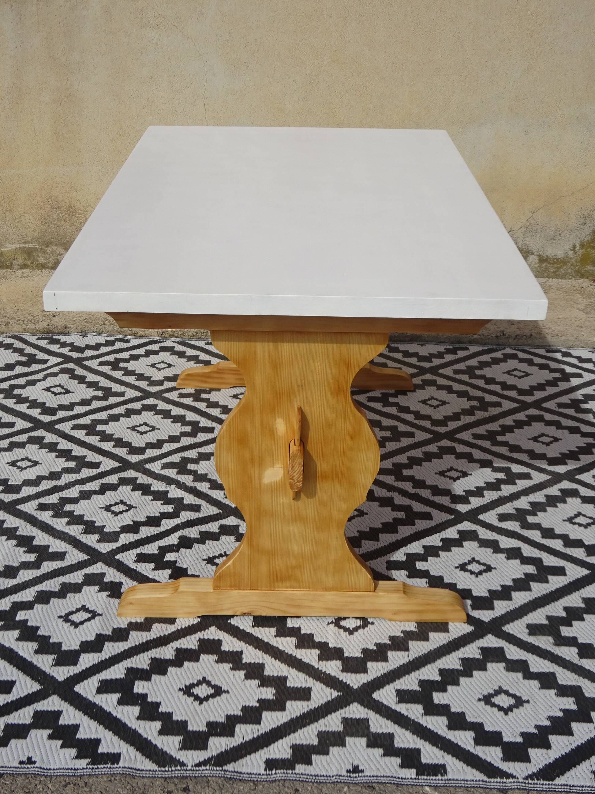 Wooden monastery table