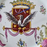 Exclusive 19th century French Lunéville porcelain plate, painted