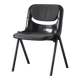 Fauteuil dorsal noir de G. Piretti & E. Ambas, Italie, années 1980