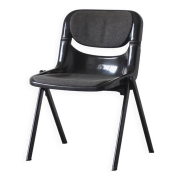 Black Dorsal Chair by G. Piretti & E. Ambas, Italy, 1980s