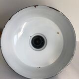 Set of 2 black enamelled bowls