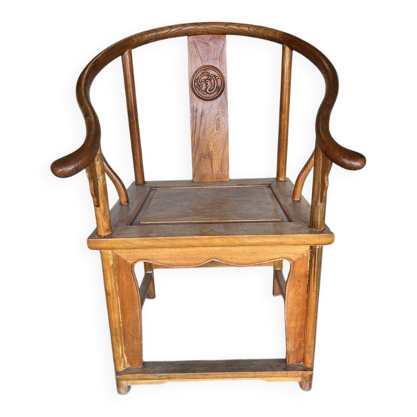 Fauteuil chinois fer à cheval
