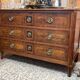 Louis XVI period chest of drawers in walnut, oak and fir, 18th century
