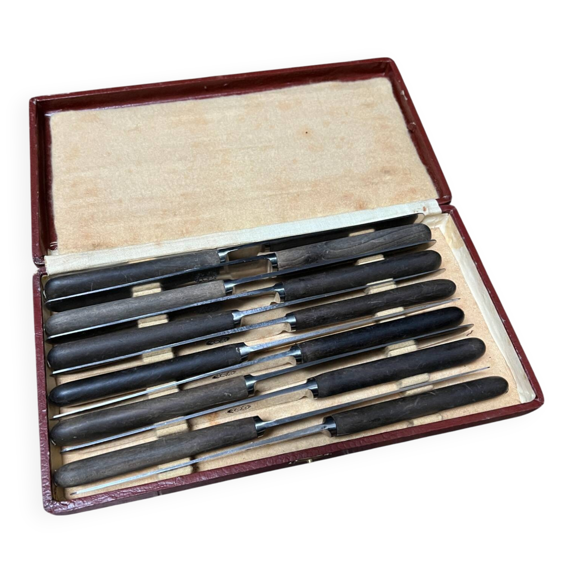 Box of 12 stainless steel knives