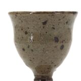 Stoneware chalice-style stemmed glass by Jean Linard, 1960s