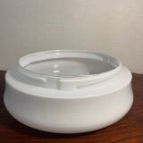 Round table lamp in opaline glass
