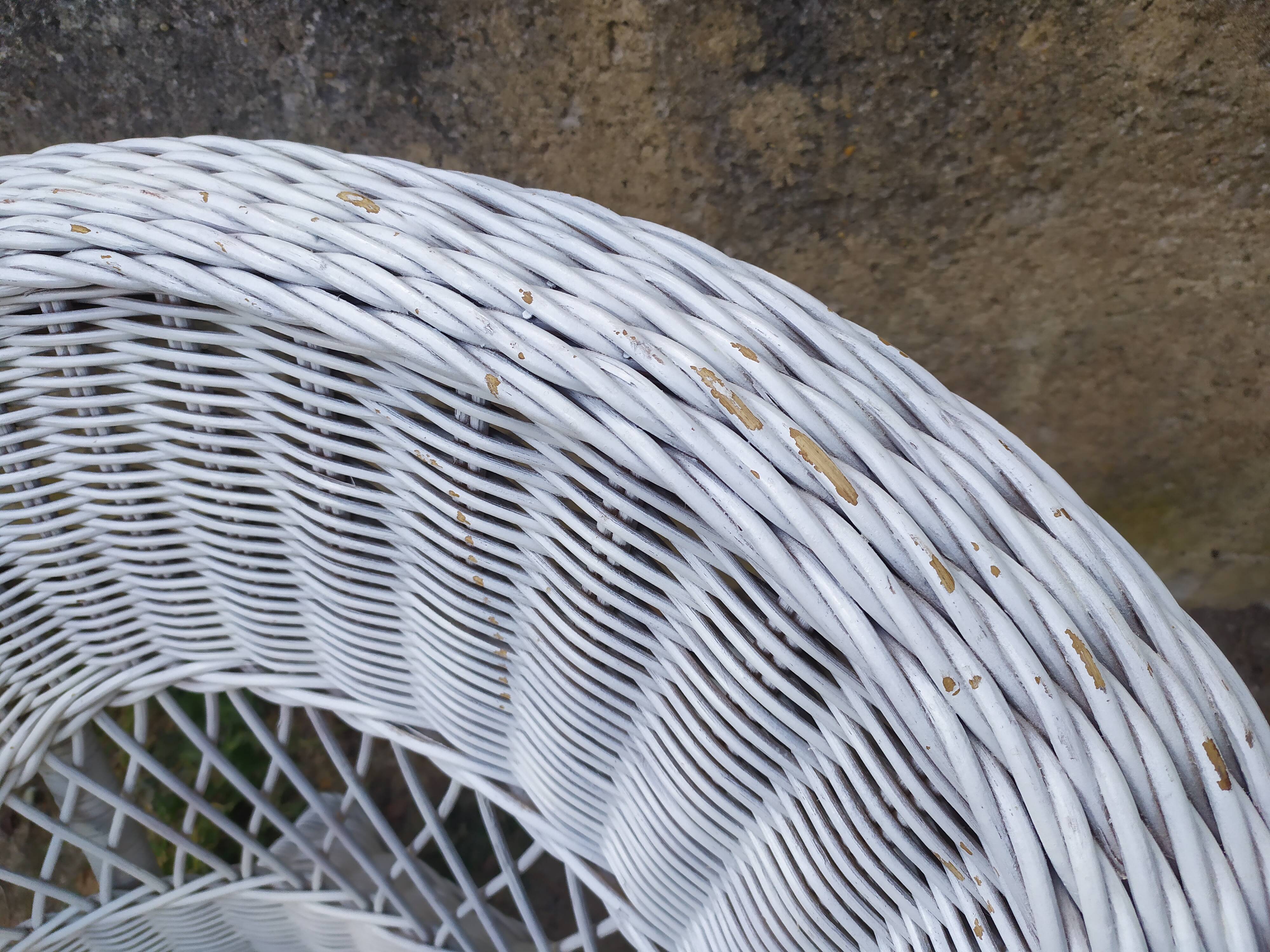 Rattan armchair