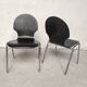 6 chaises plywood et chrome