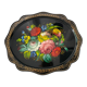 Metal tray Russian folk craft Jostovo