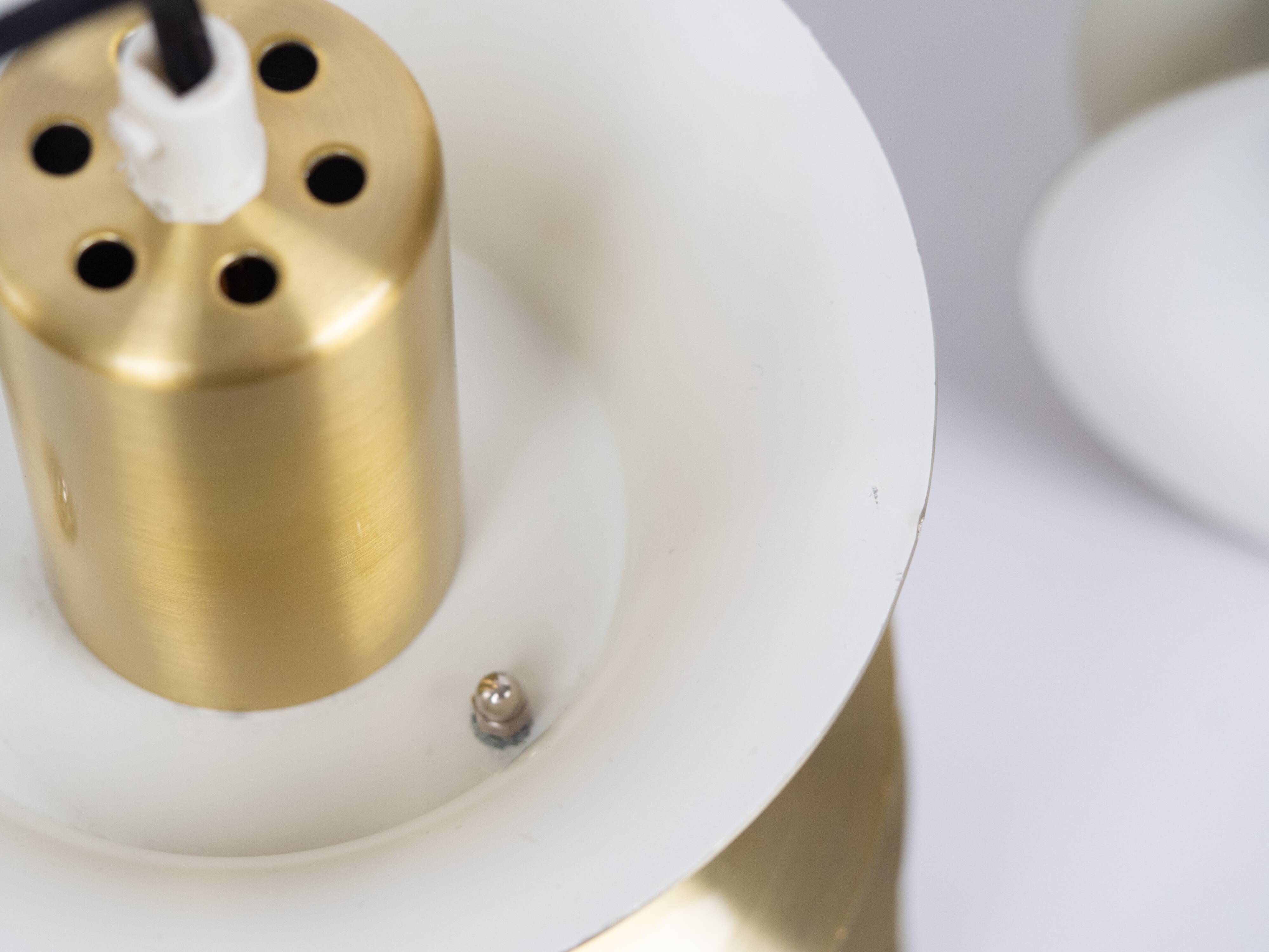 Paire de 2 lampes danoises de l'ère spatiale des années 1970.