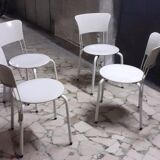 Ibisco model chair in black metal, by Giuseppe Raimondi