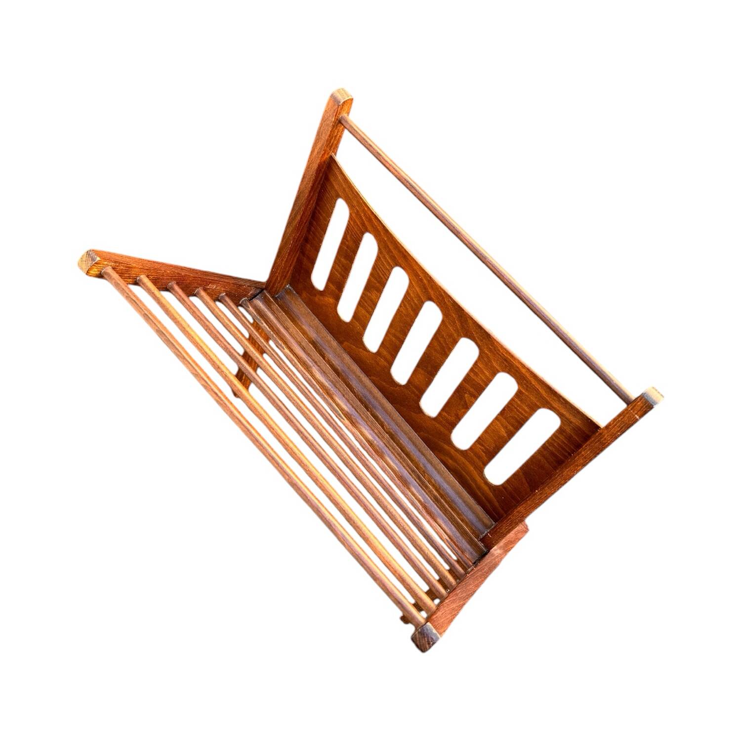 Vintage Scandinavian 60s magazine rack