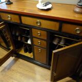 Roche Bobois shoemaker's cabinet in solid cherry and solid oak