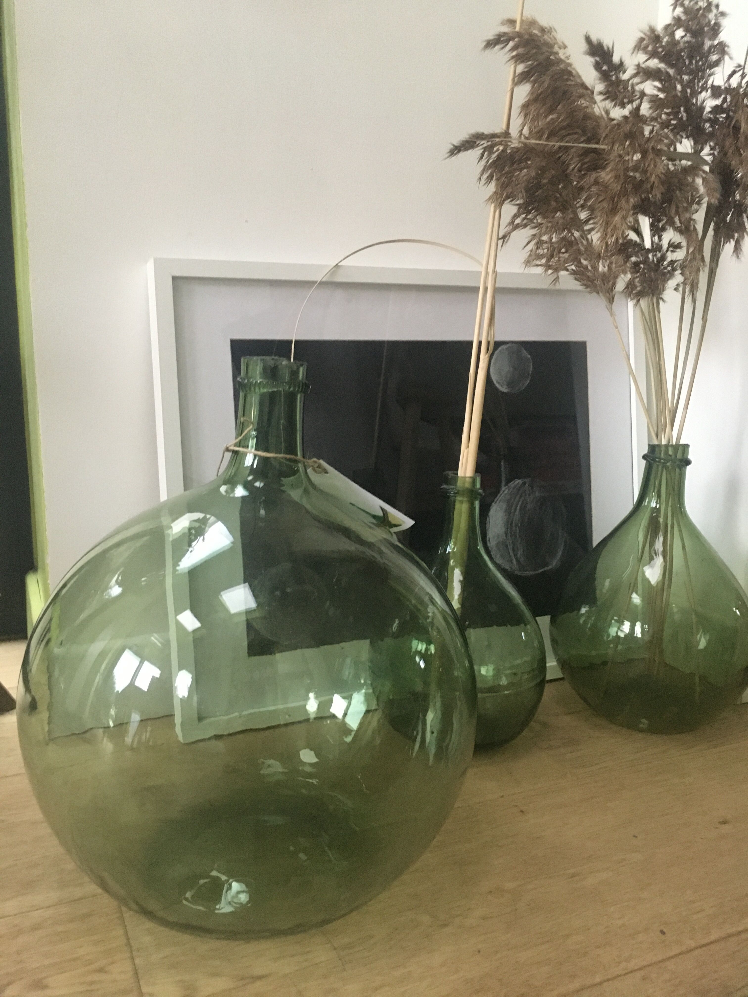 Old lady jeanne with sand collar and blown glass 10L