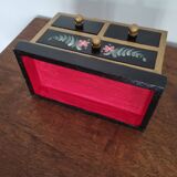 Vintage painted wooden jewel box