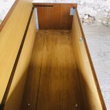 Teak storage unit with metal legs Circa 70's