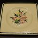 Cake service in Gien earthenware, Butterfly pattern, 1960s.