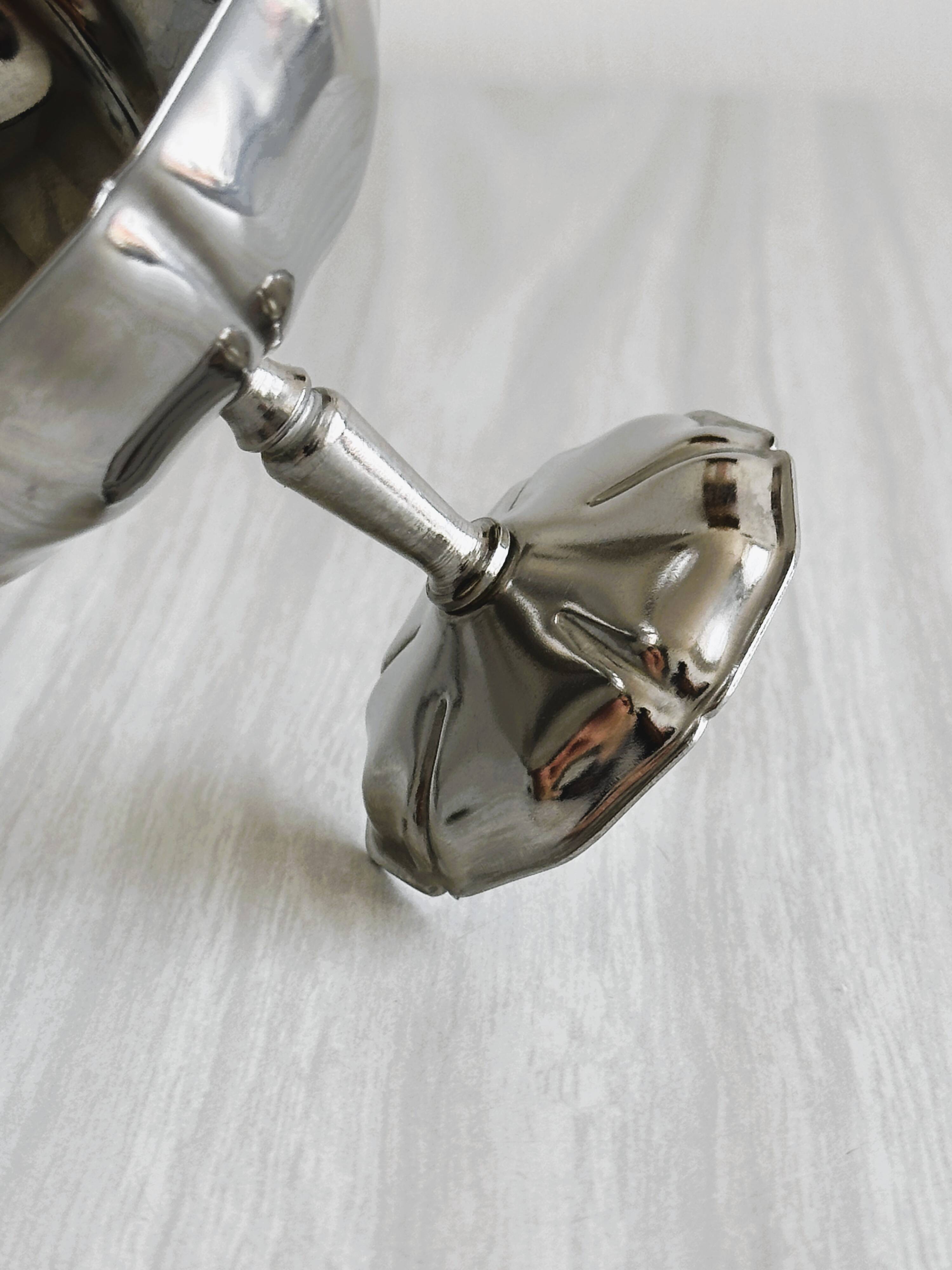 6 silver-plated stainless steel bowls, dessert bowls.