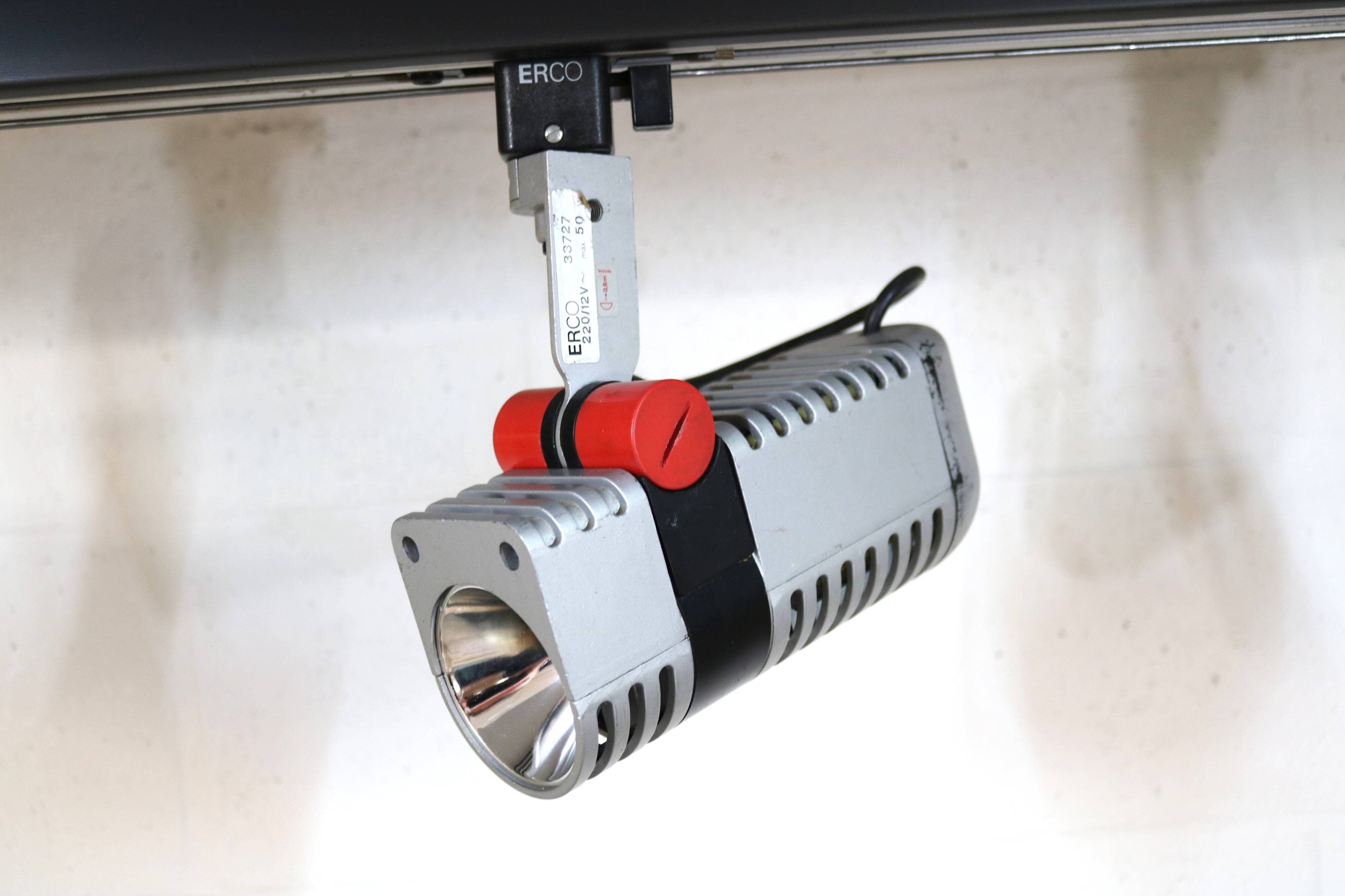 Set of 3 roger tallon vintage erco halogen spots - rare model 33727 - 1975