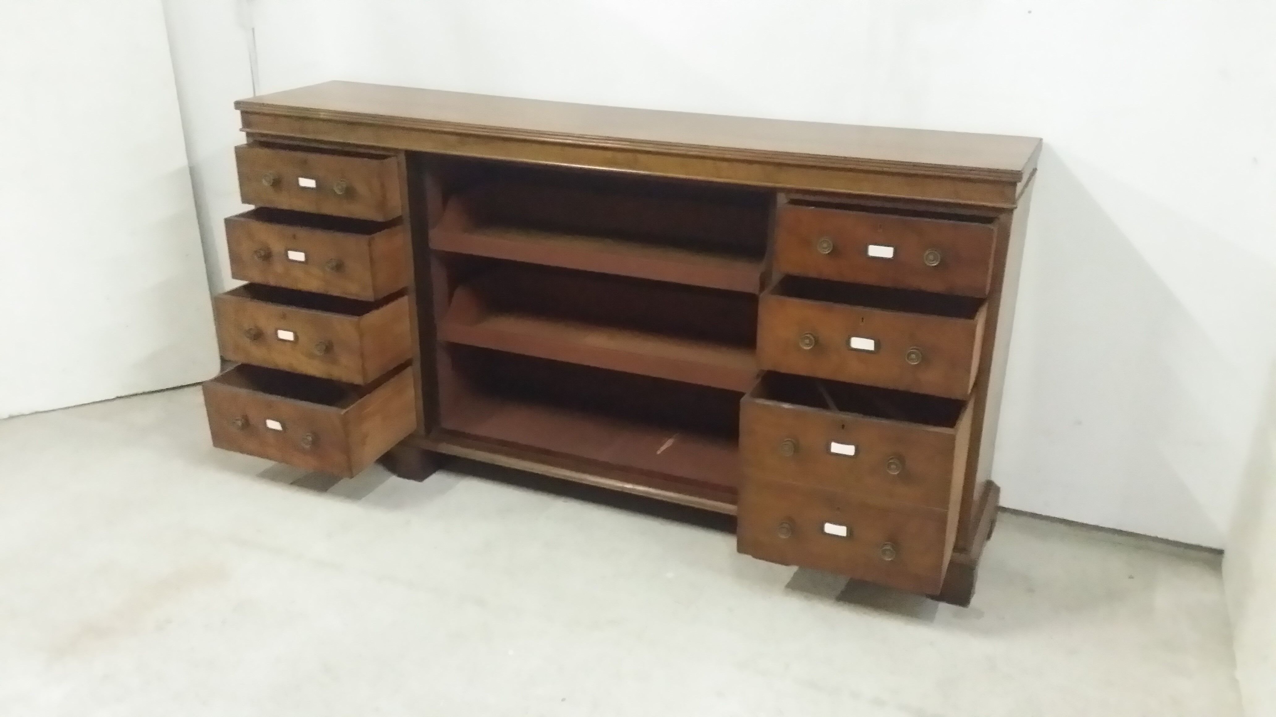 English herbalist's drawer cabinet
