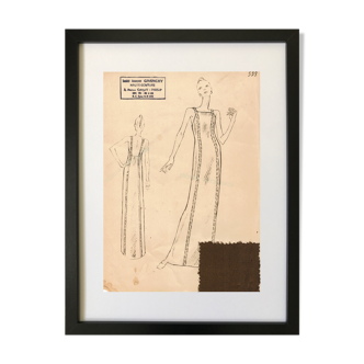 Drawing of the house Givenchy