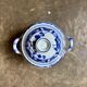 Creil and Montereau sugar pot in blue earthenware, "Japan" service circa 1895