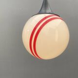 Hanging Pendant Lamp with Round Glass Shade