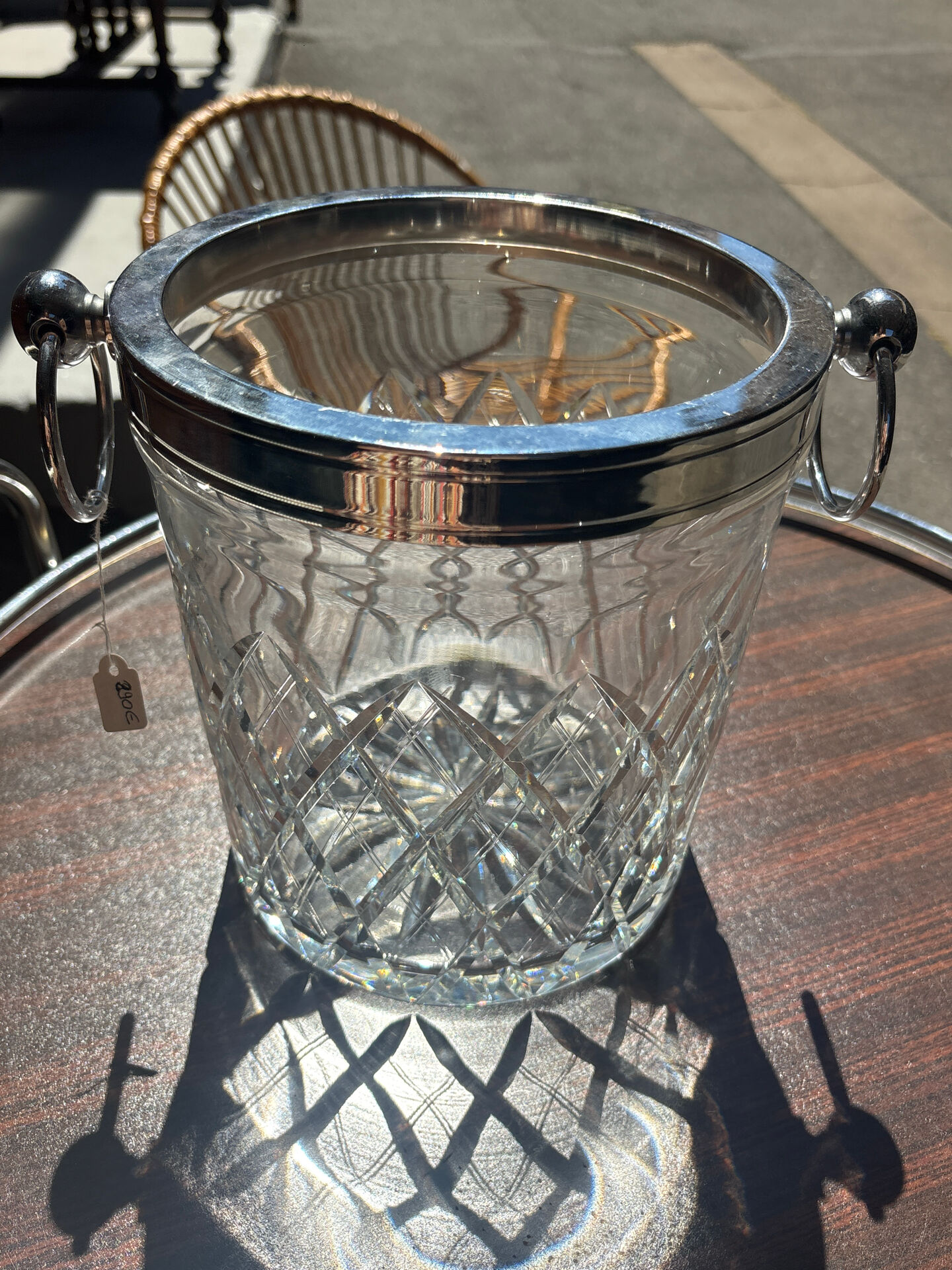 Seau à glace en cristal