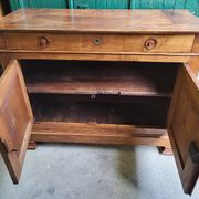 Bahut 2 doors 1 drawer louis philippe in blond walnut of the XlX th century