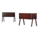 Vintage set of Danish rosewood bedside sewing nests attributed to Erling Torvits, 1960s