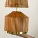 Mid-century Modern Style Pencil Reed Wicker Table Lamp