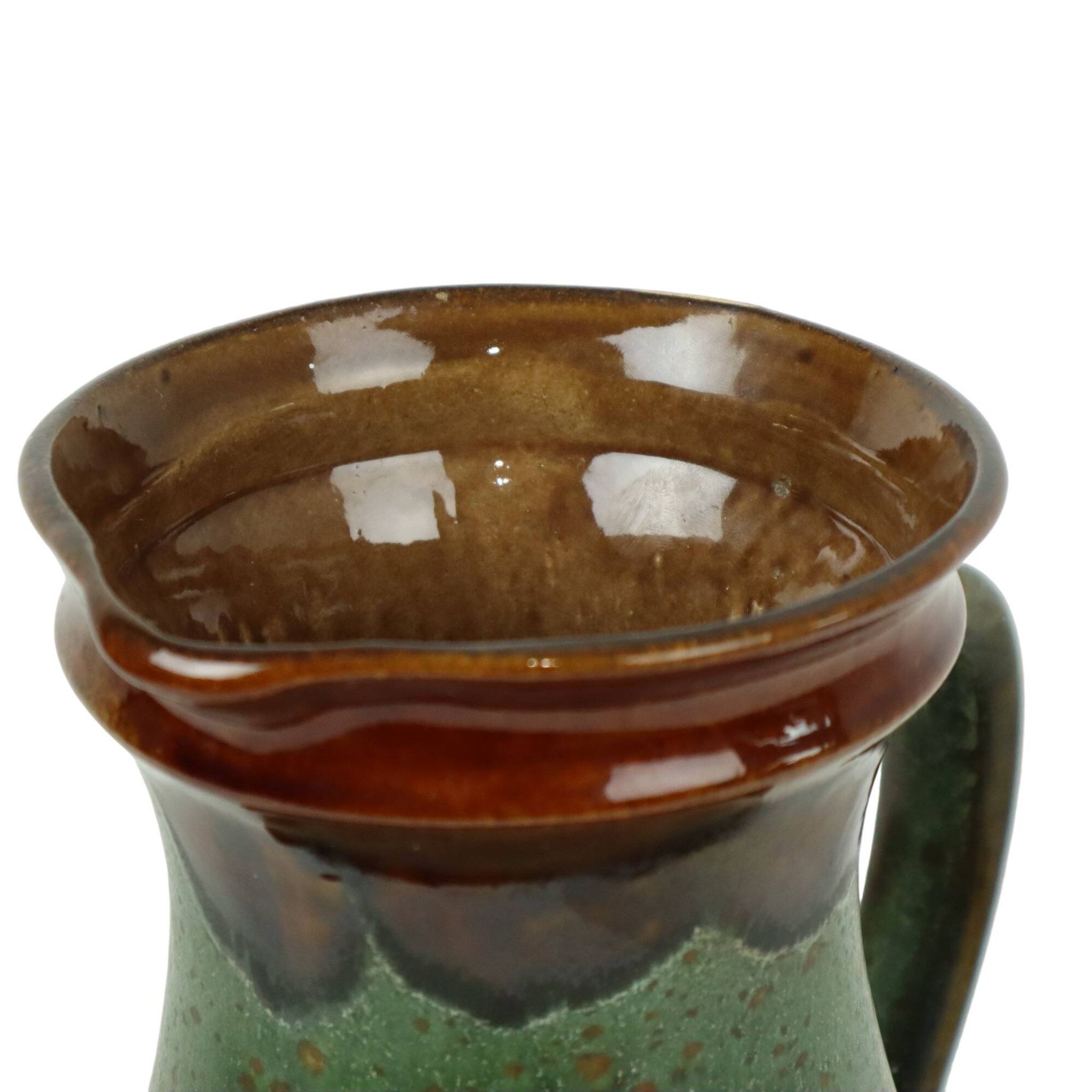 Vase vert rare Terrazzo Allemagne de l’Ouest Faïence Ü-Keramik 1808-30