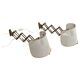 Pair of adjustable scissor wall lamps Mid Century Modern by Alfred Müller for AMBA