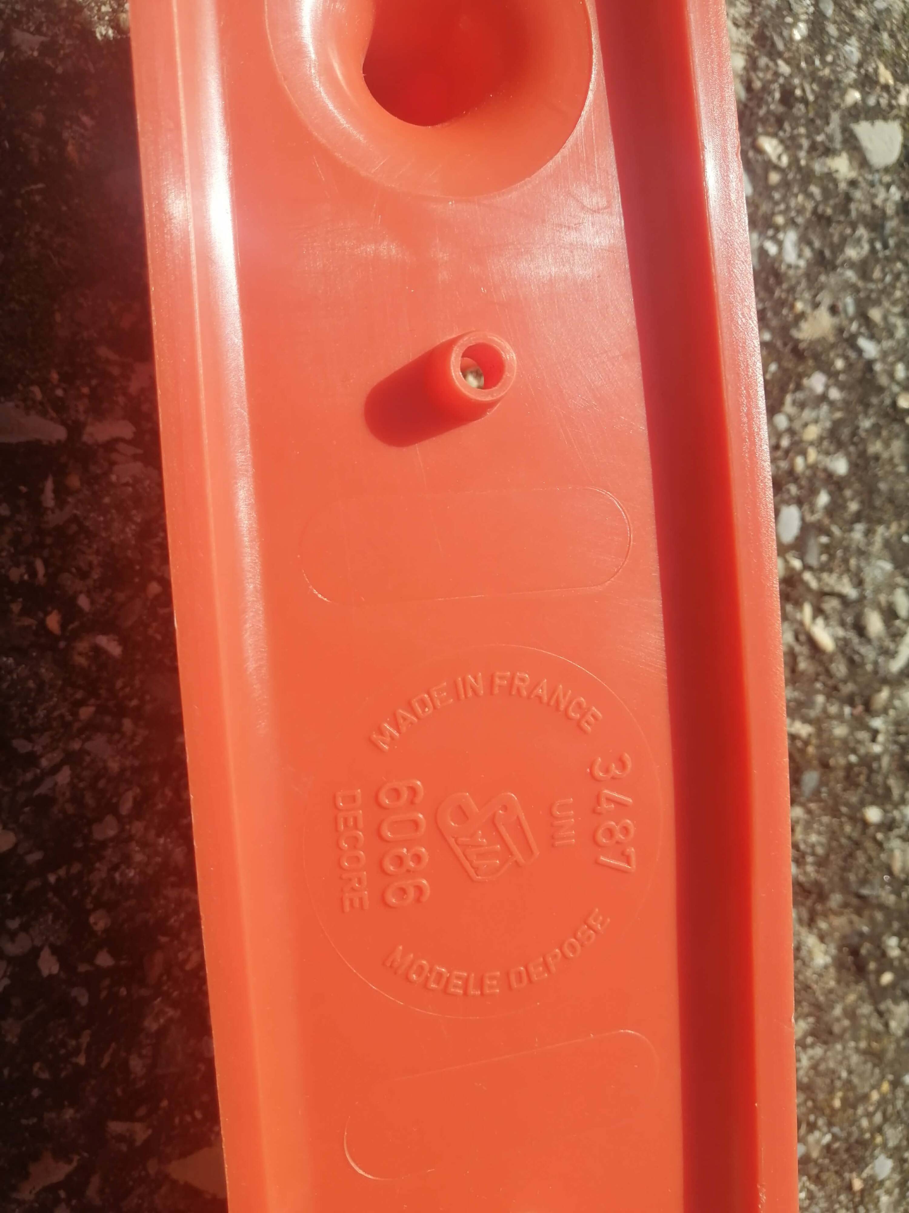 Vintage Orange Coat Rack 70s SYLA 2 Hooks