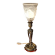 19th century chiseled bronze lamp