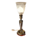19th century chiseled bronze lamp