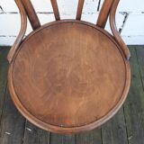 set of 4 Thonet bistro chairs with wooden seats N°4118